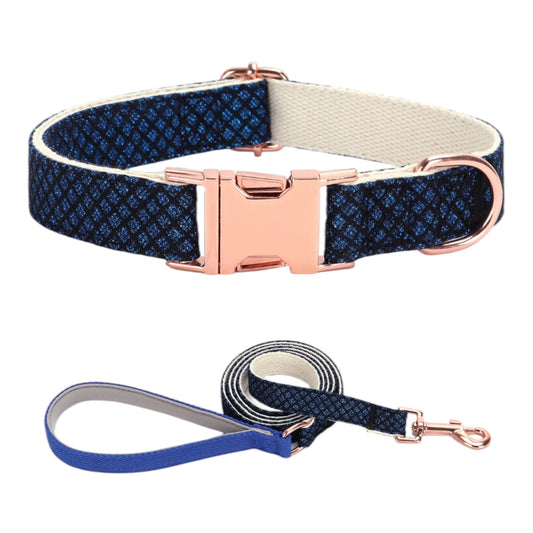 Dog Navy Collar Set