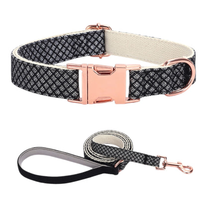 Dog Black Collar Set