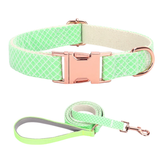 Dog Neon Green Collar Set