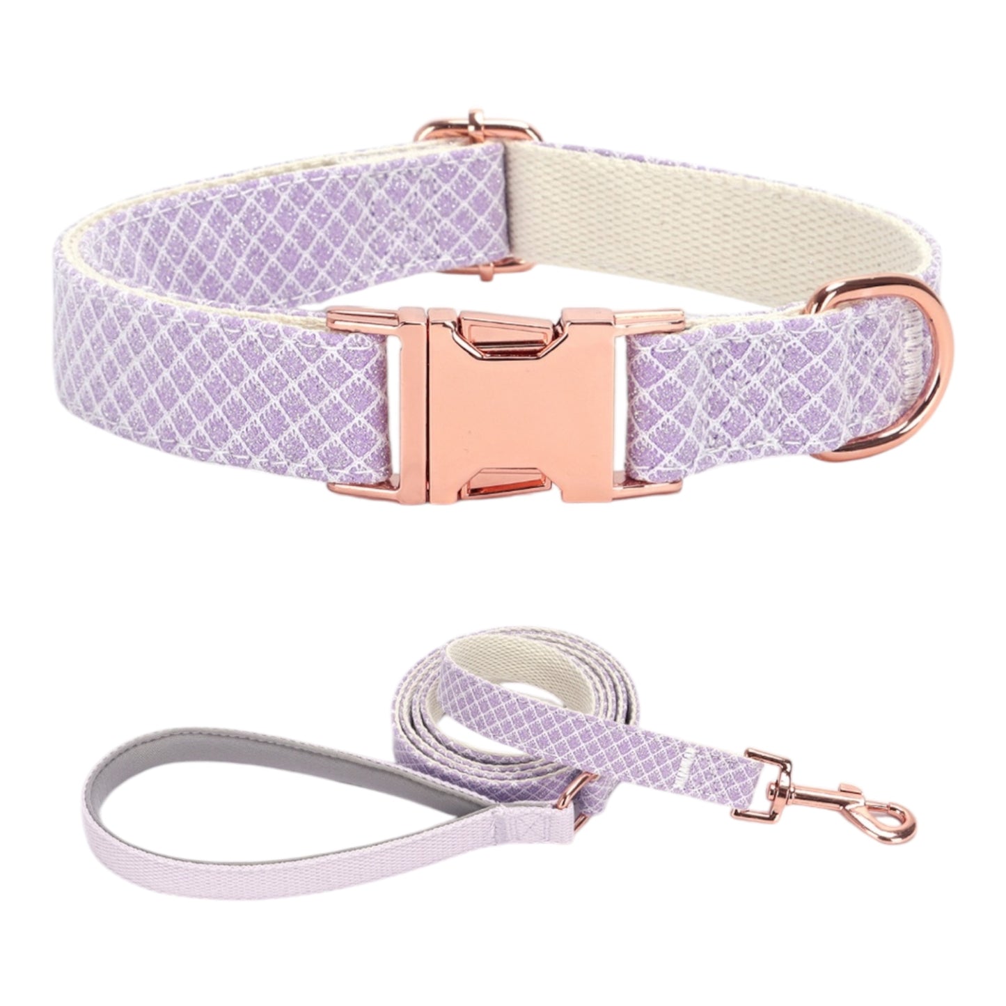 Dog Lilac Collar Set