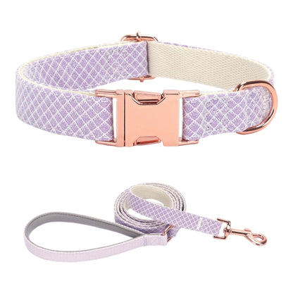 Dog Lilac Collar Set