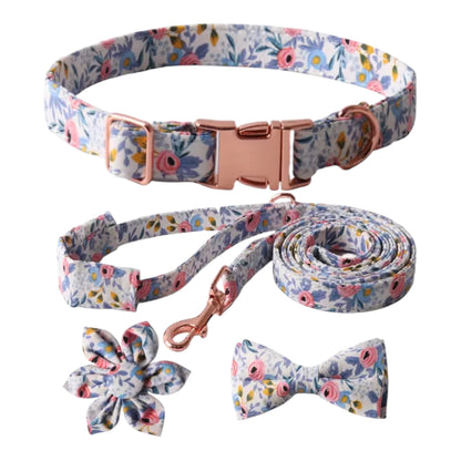 Dog Bluey Flower Collar Set