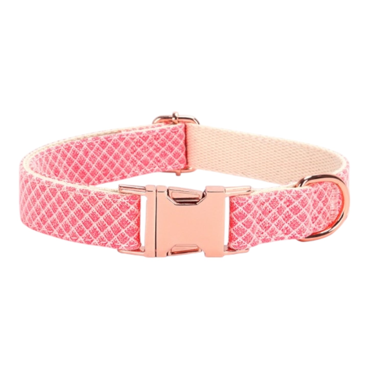 Dog Pastel Cherry Pink Collar Set