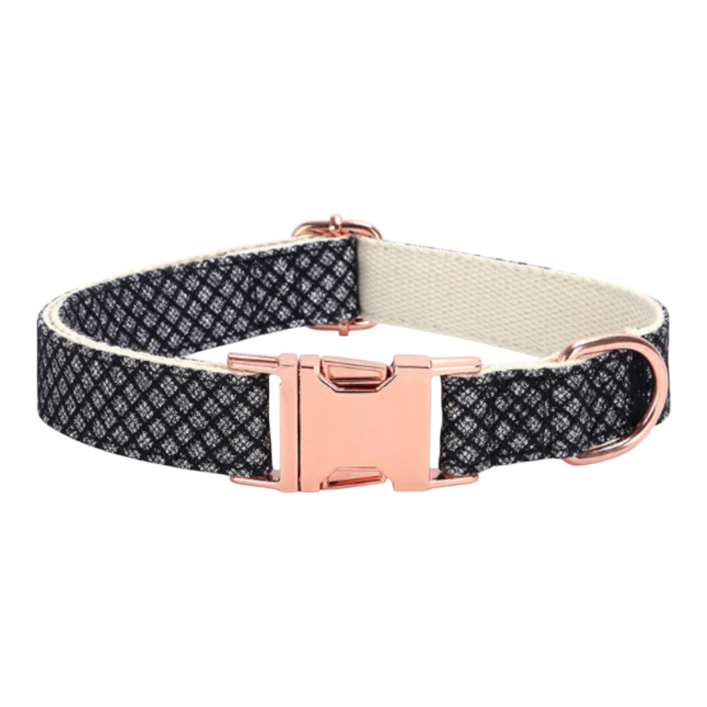 Dog Black Collar Set